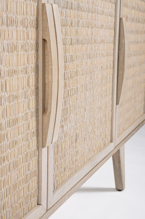 Dulap Sahana, Lemn/MDF, Crem, 155x40x80 cm  (gold) [4]