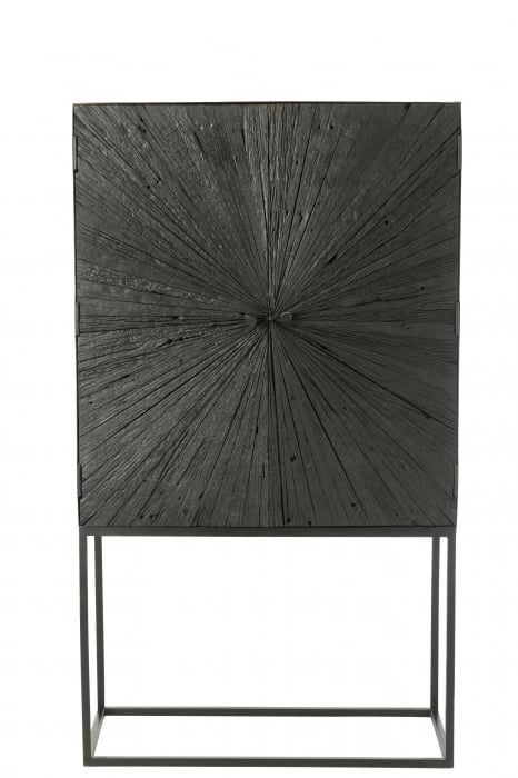 Dulap Shanil Lemn/Metal, Negru [3]