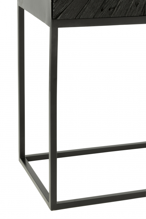 Dulap Shanil Lemn/Metal, Negru [6]