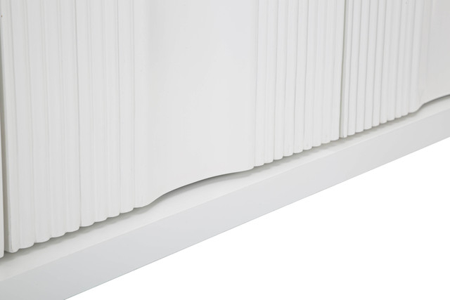 Dulap Shine, Lemn/MDF/Metal, Alb, 84x120x40 cm [7]