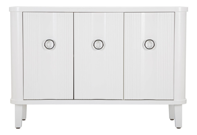 Dulap Shine, Lemn/MDF/Metal, Alb, 84x120x40 cm [3]