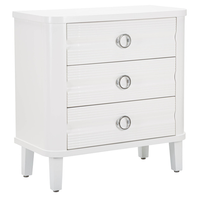 Dulap Shine, Lemn/MDF/Metal, Alb, 84x81x40 cm [2]