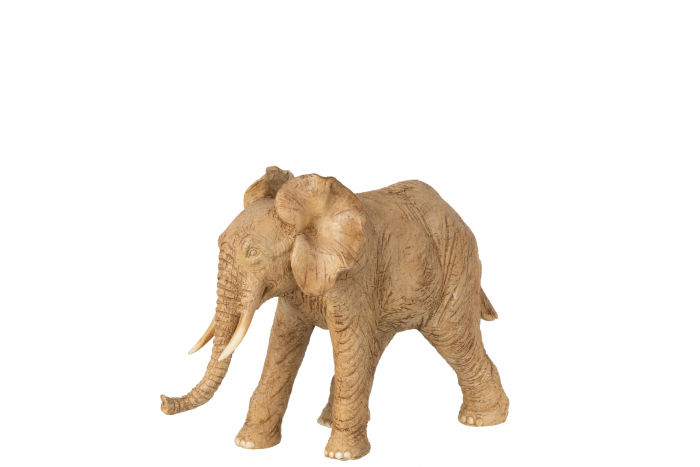 Elefant, Compozit, Bej, 23x13x19 cm Jolipa