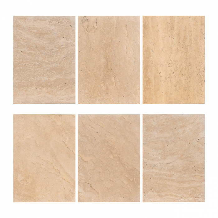 Masuta de colt, Biltmore, travertin italian (bej), Dims: 55.0 x 44.5 x 44.5 cm [5]