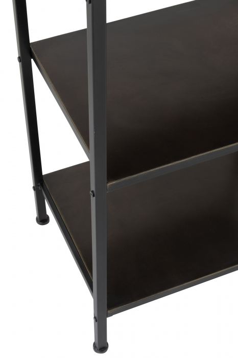 Etajera cu 1 sertar Drawer, Metal, Negru, 54x38x140 cm [6]