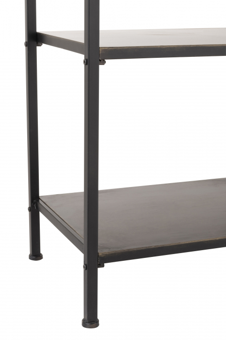 Etajera cu 1 sertar Drawer, Metal, Negru, 54x38x140 cm [5]