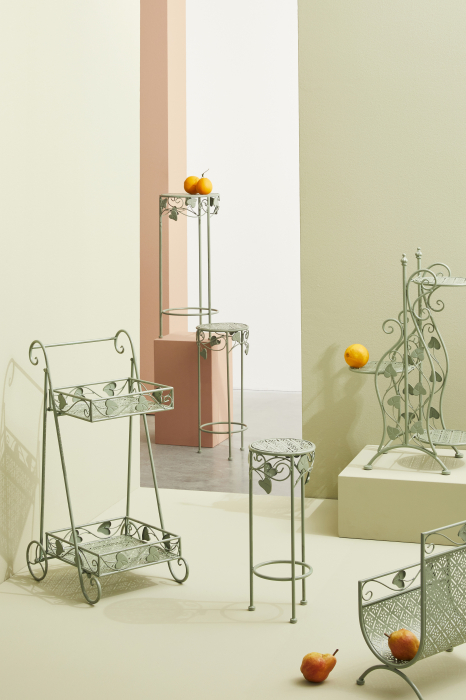 Etajera Harriet, Otel, Verde deschis, 41x78 cm [3]