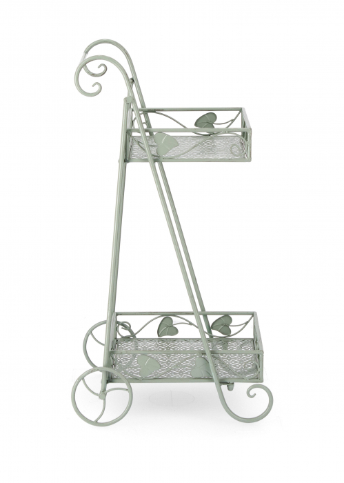 Etajera Harriet, Otel, Verde deschis, 41x78 cm [4]