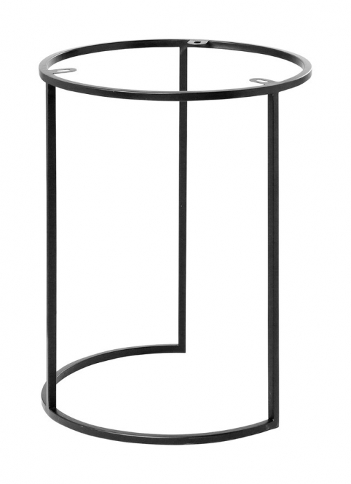 EZ-PERON, Baza set 2, vopsit cu pulbere neagră, h. 56 cm, d. 50,6 cm [3]