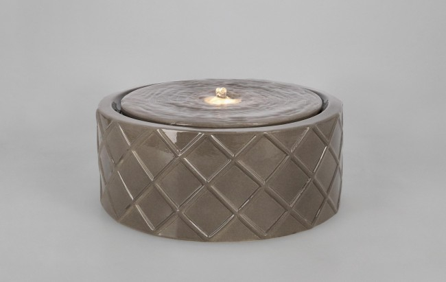 Fantana Rosy Taupe D33X14,5H cu Led [4]