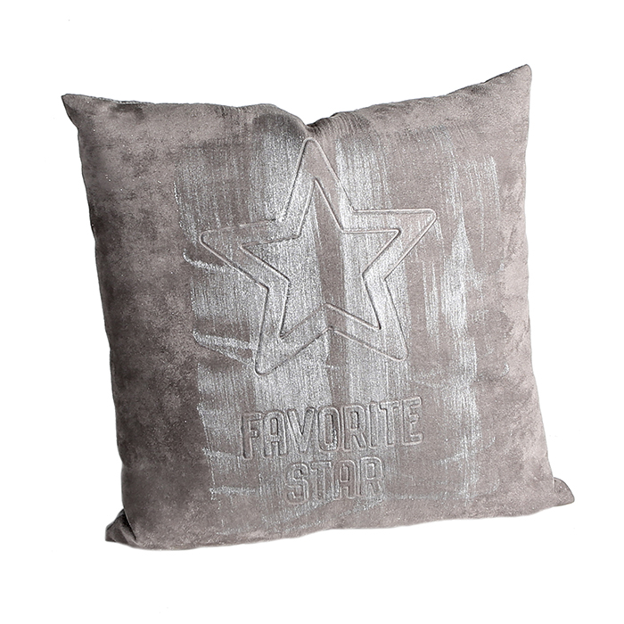 Perna Favorite Star, gri, textil, 45×45 GILDE