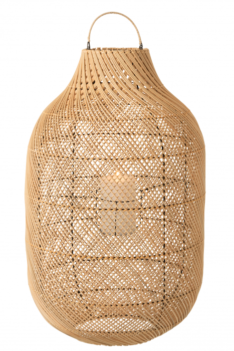 Felinar Cylinder, Ratan Bambus, Natural, 41x41x80 cm