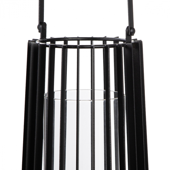 Felinar, Metal, negru, PU 2, H 32 cm, D 16 cm [2]