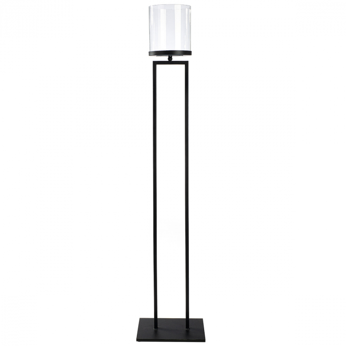 Felinar, rotund, fier, negru, PU 2, L. 15 cm, l. 25 cm, H 123 cm [2]