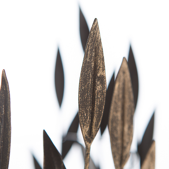 Felinar Twigs metal, auriu , 31x13 cm                   [5]