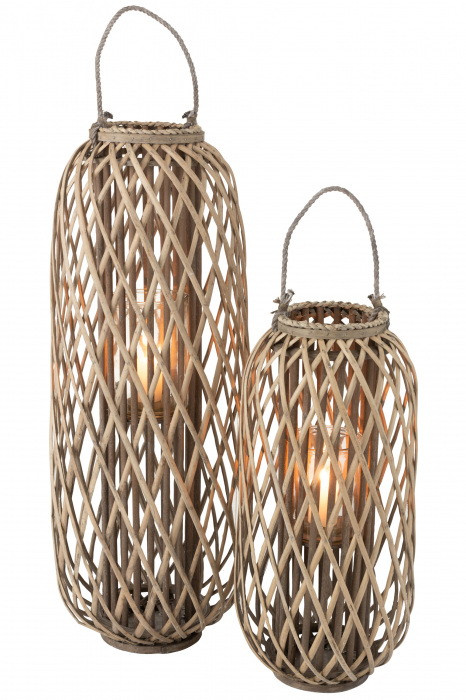 Felinar Willow, Lemn, Gri, 35x35x95 cm [5]