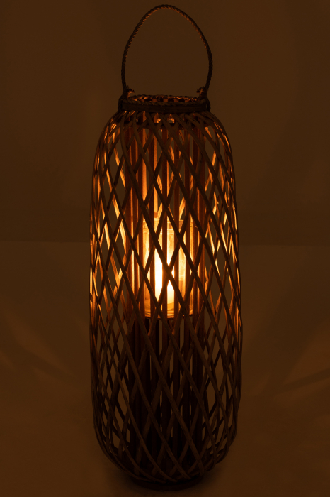 Felinar Willow, Lemn, Gri, 35x35x95 cm [3]