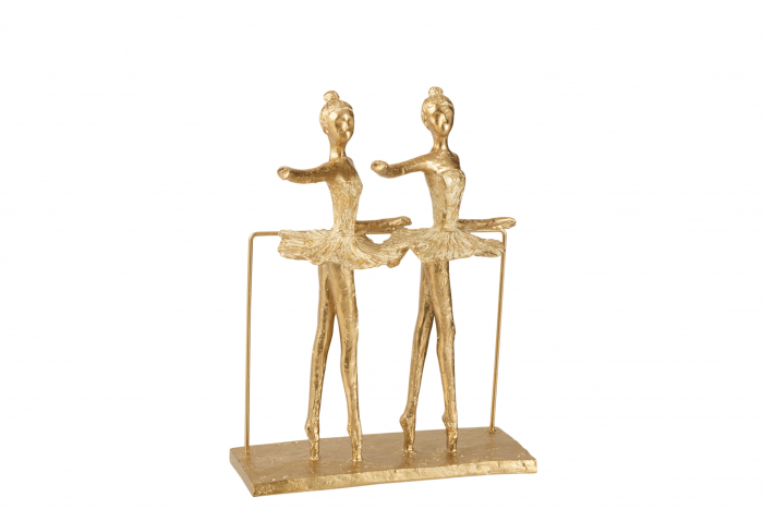 Figurina 2 Balerine, Rasina, Auriu, 22.5x16x30.5 cm [2]