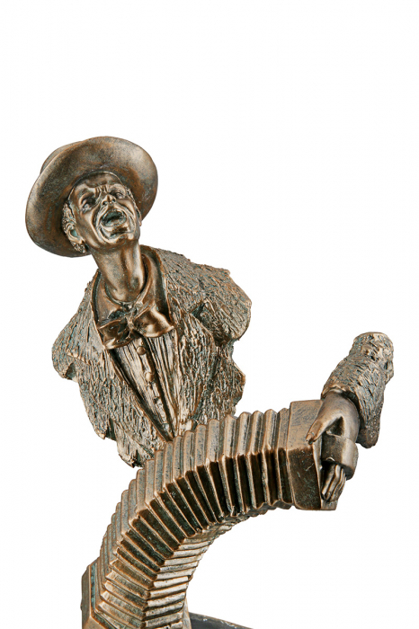 Figurina Accordion Player, Rasina, Auriu, 11x17x27 cm [2]