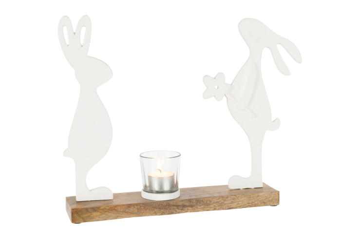 Figurina, Aluminiu, Alb, 30x5x29 [2]