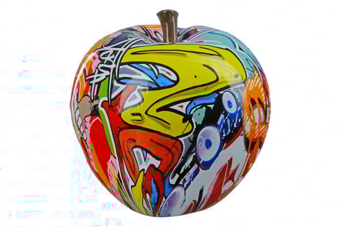 Figurina Apple Street Art, Rasina, Multicolor, 11x11x11 cm [2]
