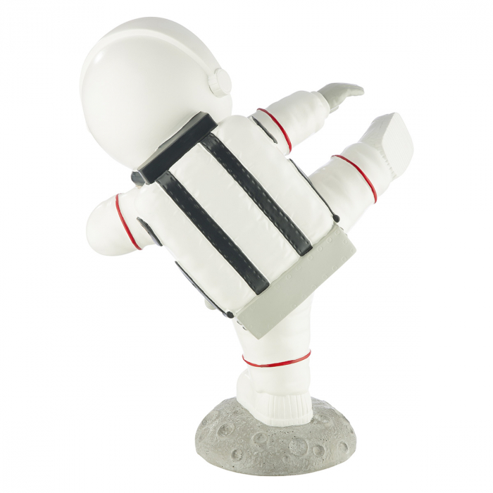 Figurină, Astronaut, Rășină sintetică, alb, argintiu, PU 2, 2 asortate, L. 13 cm, l. 26 cm, H 22 cm [5]