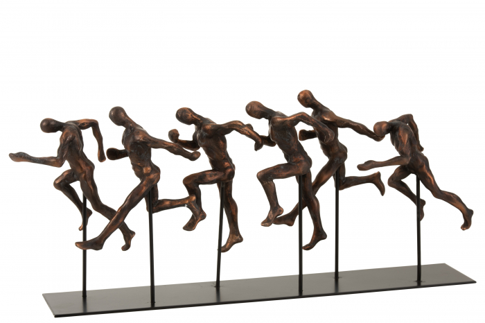 Figurina atlet, Compozit, Bronz, 43x10x19 cm
