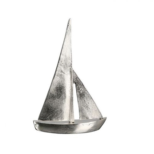 Figurina barca Bake, aluminiu, argintiu, 4x15x21 cm GILDE imagine 2022 by aka-home.ro