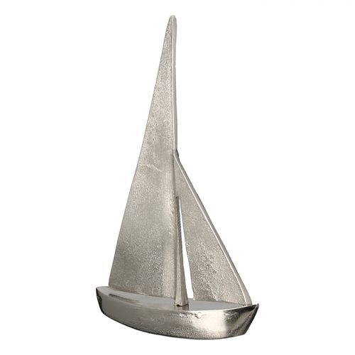 Decoratiune barca Bake, aluminiu, argintiu, 5.5x20.5x31 cm [4]