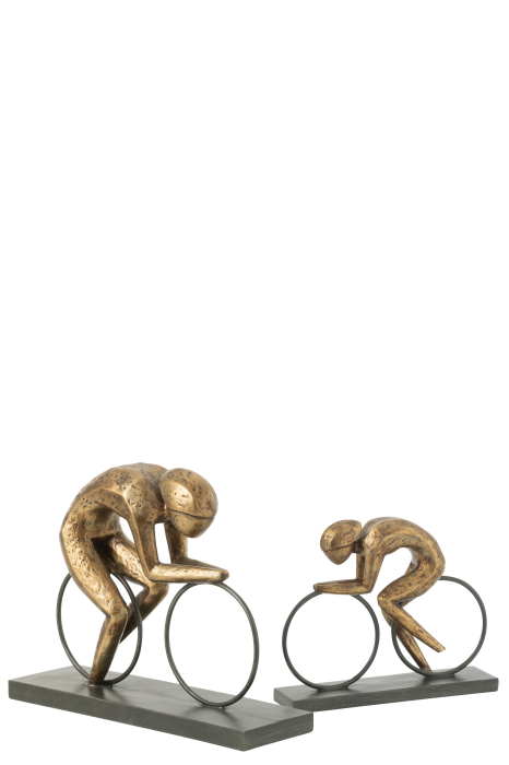 Figurină, Biciclist Auriu L [2]