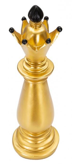 Figurina Bishop, Rasina, Auriu/Negru, 38.5x12.5x12.5 cm [3]