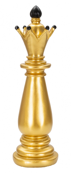 Figurina Bishop, Rasina, Auriu/Negru, 38.5x12.5x12.5 cm [2]