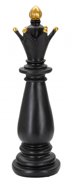 Figurina Bishop, Rasina, Negru/Auriu, 38.5x12.5x12.5 cm [2]