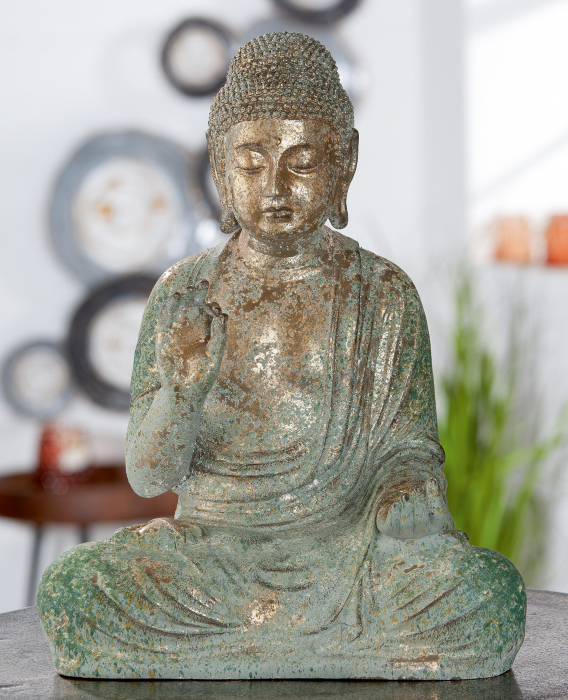 Figurina Buddha, Compozit, Multicolor, 29x38x18.5x cm GILDE