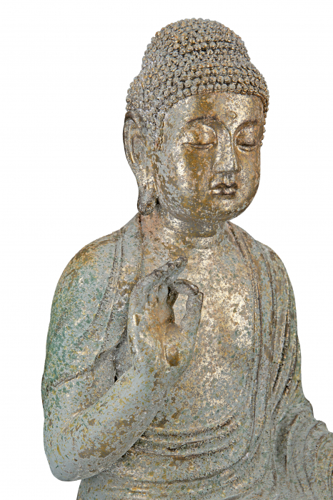 Figurina Buddha, Compozit, Multicolor, 29x38x18.5x cm [2]