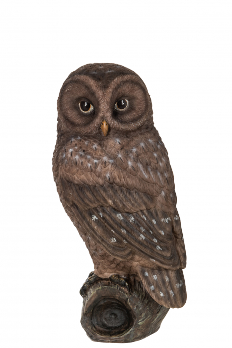Poza Figurina bufnita Owl, Compozit, Maro, 13.5x14x27 cm