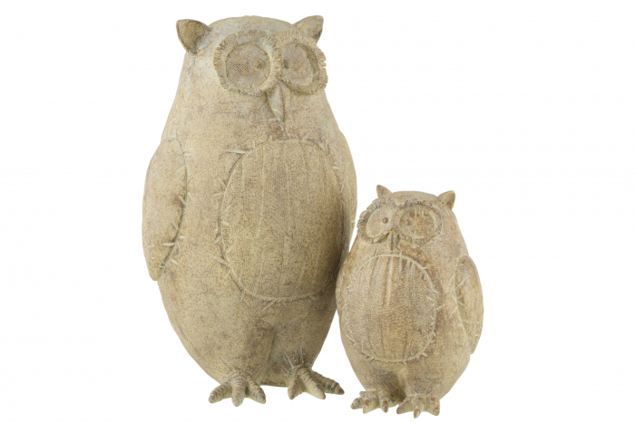 Figurina bufnita Owl, Compozit, Maro, 20x20x35 cm [2]