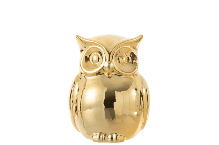 Figurină, Bufniță, Porțelan Auriu L [1]