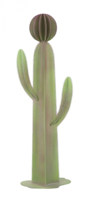 Figurina cactus, fier, verde, 39X24X118 cm