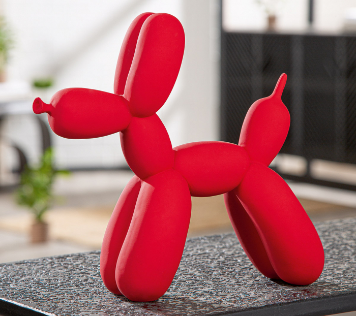 Figurină, Câine, Rășină sintetică, roșu, PU 2, L. 7 cm, L. 25 cm, H 23 cm [5]