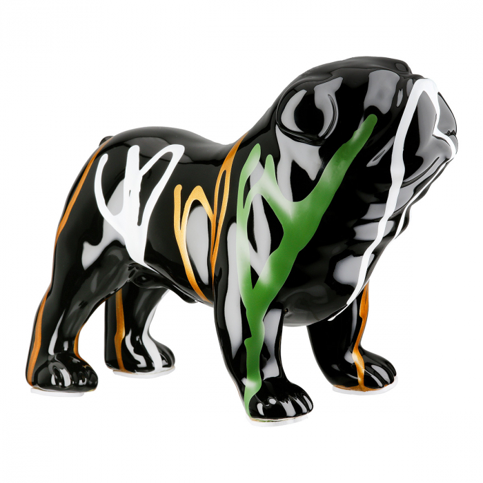 Figurină, Câine, Scuro, Ceramica, negru, PU 2, L. 10 cm, L. 22 cm, H. 16 cm [2]