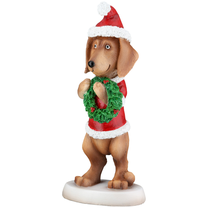 Figurina, Caine, "Snoppy", Rasina sintetica, rosu, PU 3, Asortat de 3 ori, L. 7 cm, L. 8 cm, H 21 cm [7]