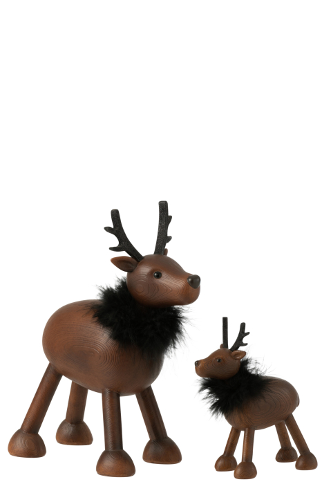 Figurină, căprioară maro/negru L [2]