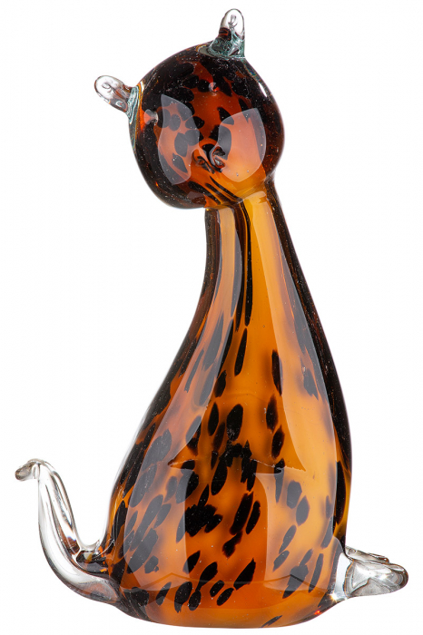 Figurina Cat Finosa, Sticla, Multicolor, 10x5x20 cm image19