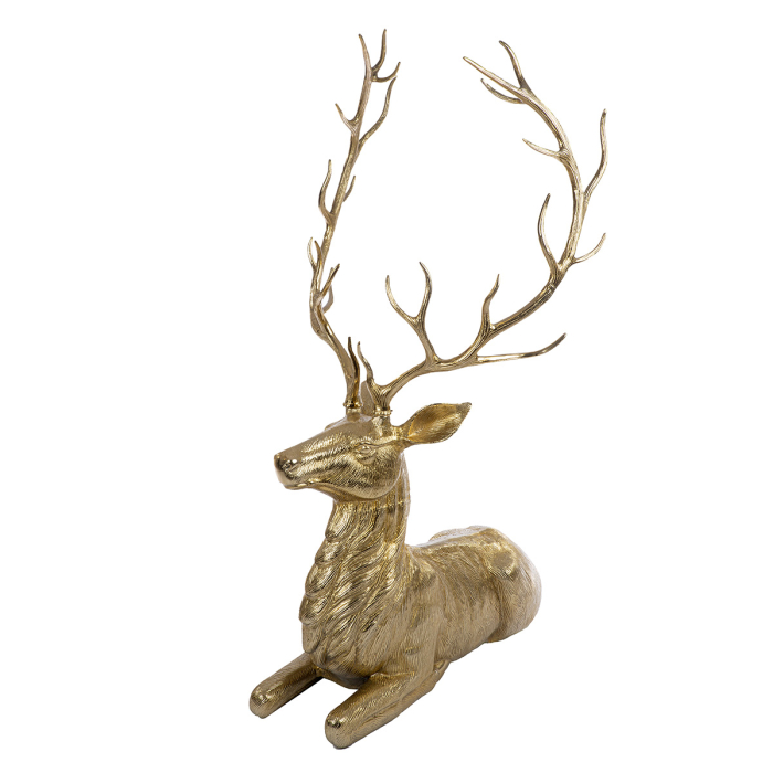 Figurina, Cerb, „Ralf”, Aluminiu, auriu, PU 1, L. 99 cm, L. 73 cm, H 142 cm [4]