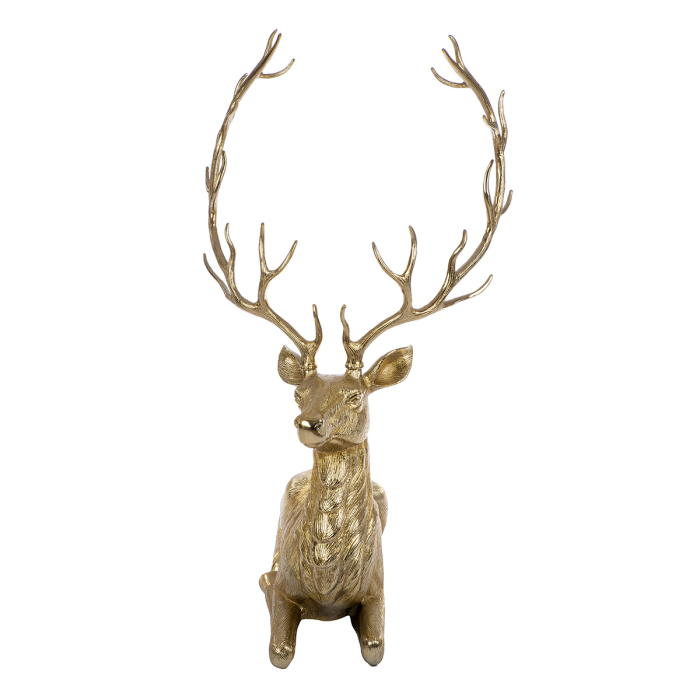 Figurina, Cerb, „Ralf”, Aluminiu, auriu, PU 1, L. 99 cm, L. 73 cm, H 142 cm [3]