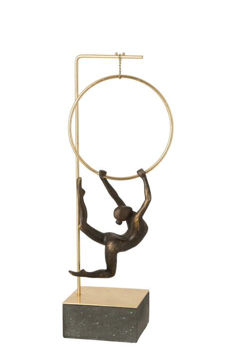 Figurina, Cerc/ gimnastica, rasina, negru/auriu [3]