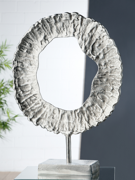 Figurina CIRCLE, aluminiu, 43x31 cm