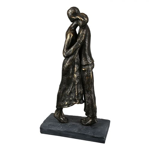 Figurina Closeness, rasina, bronz gri, 8x13x25 cm