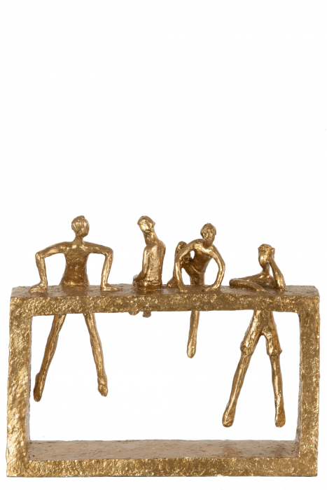 Figurina, Compozit, Auriu, 30x7x26 cm